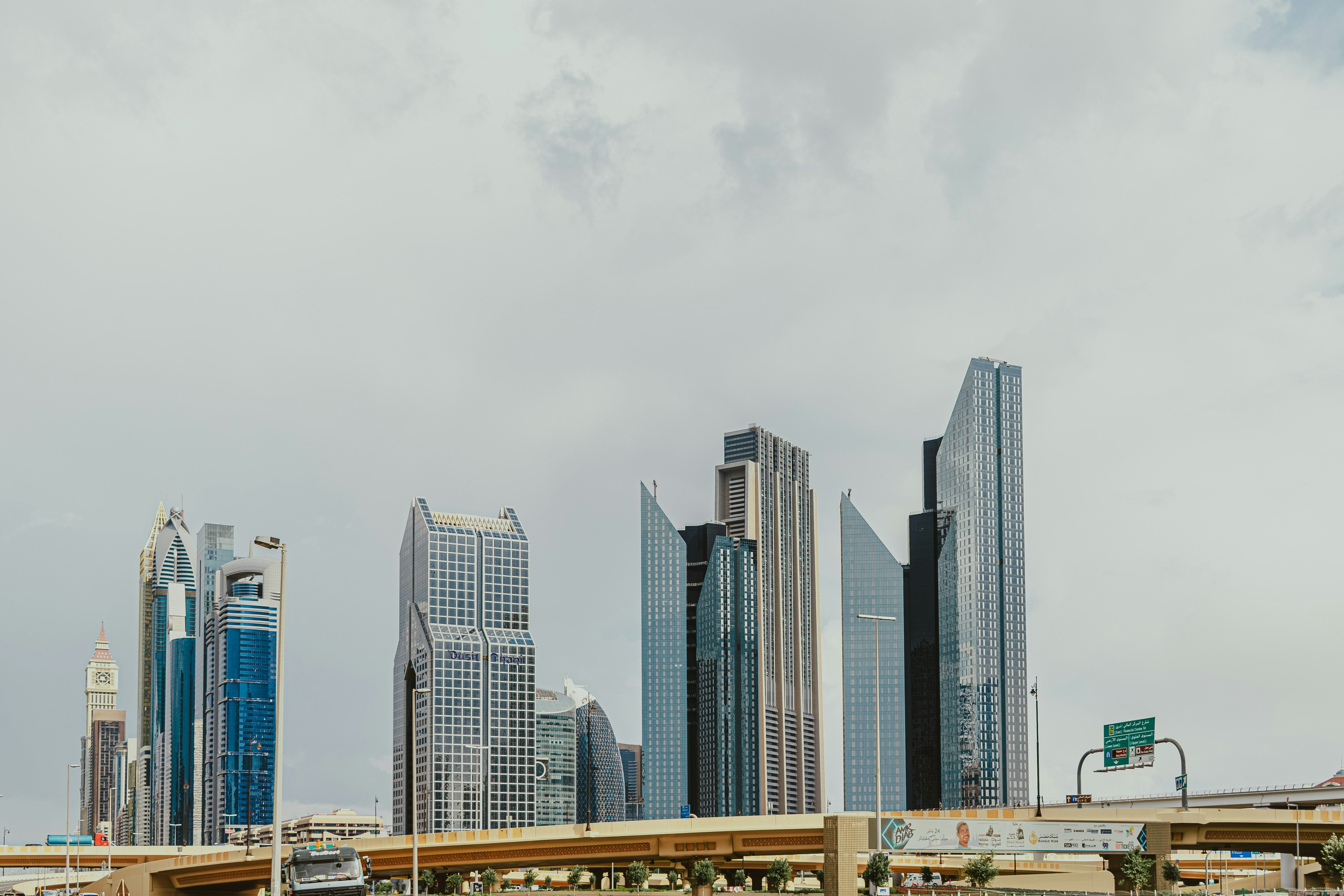 UAE business district skyline representing digital transformation in the region